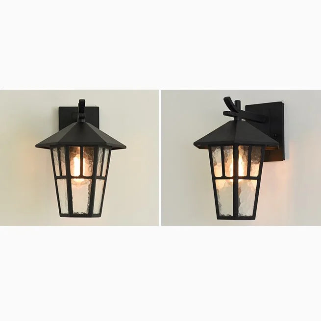 Outdoor|Bronze|Black|Wall|Sconce|Loft|Waterproof|Glass