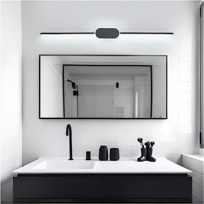 White|Black|LED|Wall|Lamp|Line|Round|Oval|Bathroom|Mirror|Living|Bedroom