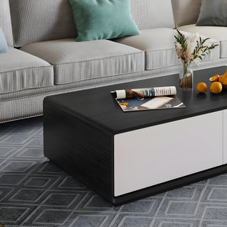 MIRODEMI Modern Rectangular Wood Coffee Table with Storage | luxury furniture | wooden coffee table | wooden coffee table | 