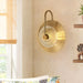 Modern|Gold|Green|Round|Industrial|Wall|Sconce|Luxury|Elegant