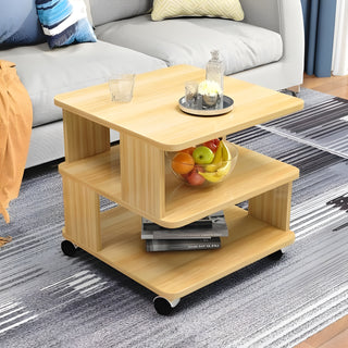 Elegant and Simple Coffee Table in Solid Wood with Built-In Storage | Designer Interior | Premium Coffee Table