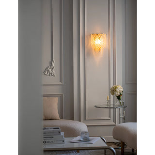 Feather|Modern|Living|Bedroom|Classic|Wall|Lamp|Sconce|Glass