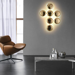 Titanium|Marble|Bronze|Wall|Sconce|Lamp|Futuristic|Luxury|Living|Bedroom|Lobby