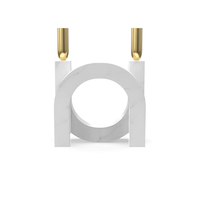 Marble|Gold|Candle|Holder|Nordic|Scandinavian|White