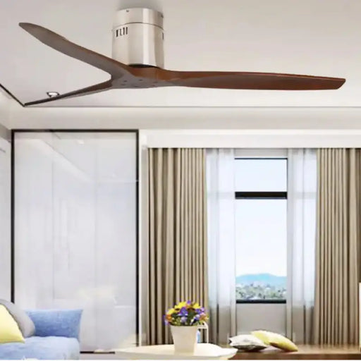  Modern Style Wood Led Ceiling Fan with Remote Control