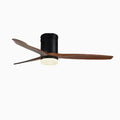 52" Modern Brown Wood Led Amazing Ceiling Fan with Remote Control