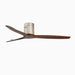 52" Modern Wood Brown Led Ceiling Fan with Remote Control