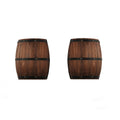 Set of 2 American vintage country wine barrel wall lamps for restaurant, kitchen aisle, bar