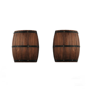 American vintage country wine barrel wall lamps for restaurant, kitchen aisle, bar