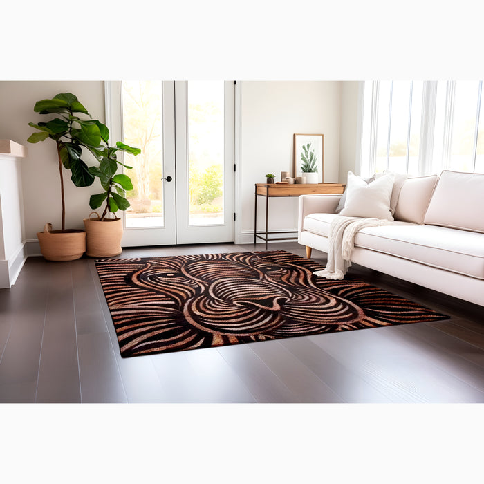 Cowhide carpet|Natural cowhide|Leather|Rug|ion pattern|Carpet for bedroom