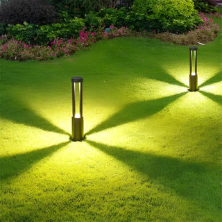 Black|Aluminum|LED|Lawn|Lamp|Garden|Pathway|Minimalistic