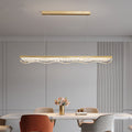 MIRODEMI® Riehen | Elegant Gold Rectangle Chandelier for a Luxe Contemporary Look
