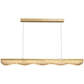 MIRODEMI® Riehen | Stunning Gold Rectangle Chandelier with a Simple Yet Luxurious Design