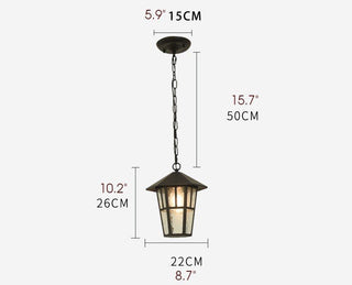 MIRODEMI® High-End Outdoor Black Chandelier – Classical Waterproof Lighting Fixture for Courtyards