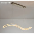 Opfikon | Gold/Silver Stainless Steel Crystal Chandelier for Luxury Dining Room