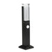 Outdoor|Lawn|Lamp|Waterproof|Motion|Sensor|Black|Aluminum|Acrylic