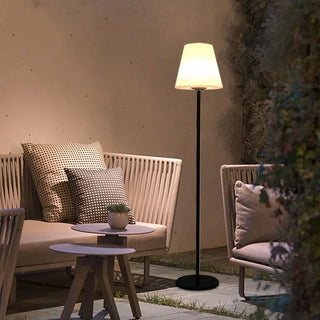 MIRODEMI_Classic White Solar-Powered Outdoor Floor Lamp