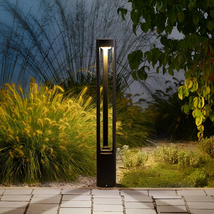 Aluminum|Waterproof|Garden|Lawn|Lamp|Black|Minimalistic|Screw|Ground