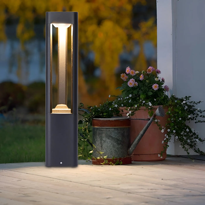 Aluminum|Waterproof|Garden|Lawn|Lamp|Black|Minimalistic|Screw|Ground