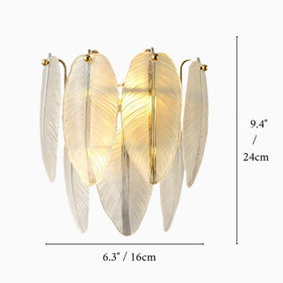 MIRODEMI® Parla | Vintage Brass Chandelier with Frosted Glass Leaves | wall sconce | wall light