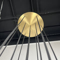 Consegudes | Round Grey LED Cut Crystal Ceiling Chandelier