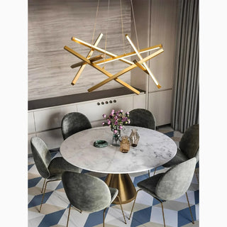 Abstract|Pendant|Hanging|Gold|LED|Chandelier|Creative|Modern