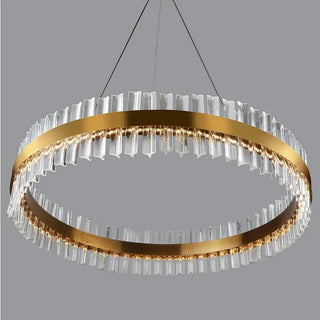 Round|Crystal|Chandelier|Elegant|Modern|Luxury|Pendant|Gold