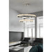 Hanging|Light|Ring|Steel|Crystal|LED|Chandelier|Postmodern|Pendant|Luxury