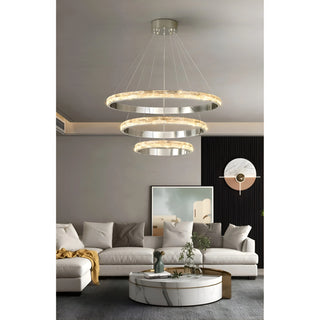 Ring|Steel|Crystal|LED|Chandelier|Postmodern|Pendant