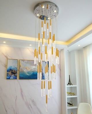 Manarola | Long LED Spiral Chandelier