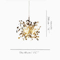 Villeneuve-d'Entraunes | Chandelier in a Modern Style of Stainless Steel