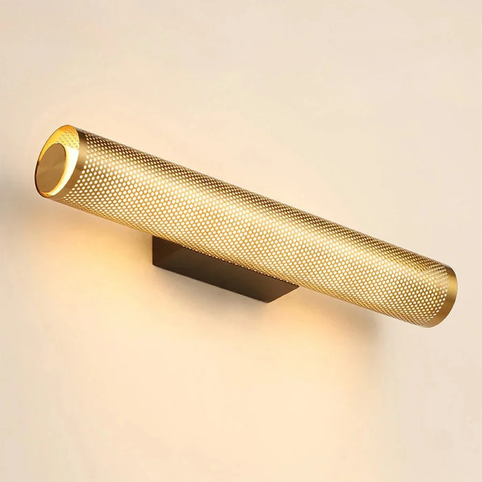 Rectangular Golden Metal Wall Sconce from Mirodemi for Cozy Ambience 