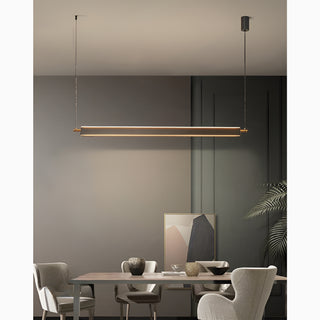 Retro-Styled|LED pendant light|Chandelier with long bar|Minimalistic decor