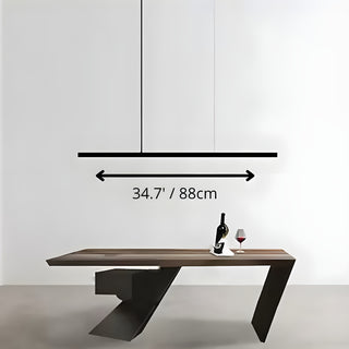 Romont | Simple Stylish Minimalistic Black Chandelier from Mirodemi for Dining Room  | LED Light | Minimalism | Hotel Design