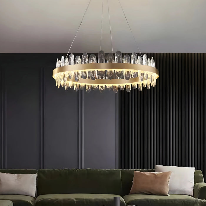 Round|Gold|Crystal|Hanging|Creative|Modern|Luxury|Elegant