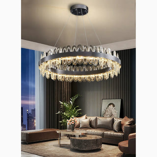 Crystal|LED|Bright|Luxury|Modern|Lighting|Round|Living|Lobby