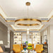 Gold|Crystal|Steel|Hanging|Pendant|LED|Chandelier|Living|Dining|Bedroom