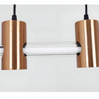 Rüti | Minimalistic Stylish Gold Copper Chandelier from Mirodemi for Home Interior 