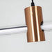 Rüti | Minimalistic Stylish Gold Copper Chandelier from Mirodemi for Hotel 