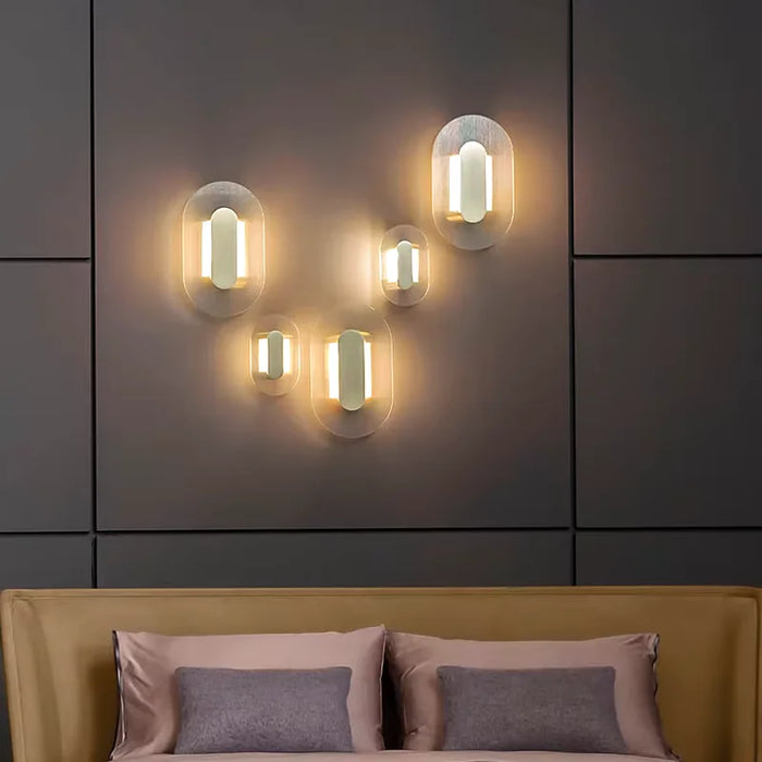 Creative Oval Shaped Wall Lamp for Living Room, Bedroom