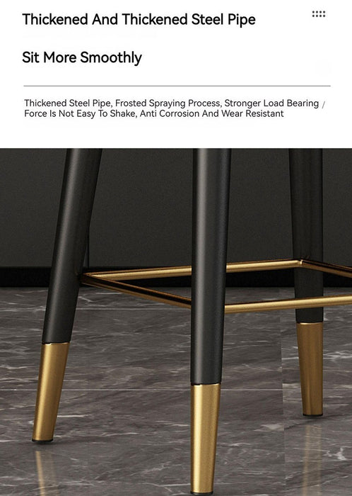 Modern Rotating High Bar Chair with Backrest for Living Room and Restaurants image | luxury furniture | luxury bar stools