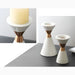 Nordic|Scandinavian|Volakas|Marble|Candle|Holder|Gold|White