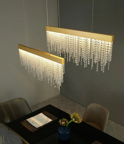 MIRODEMI® Splendid Creative Raindrops Shining Led Crystal Chandelier Gold / Warm light / Not Dimmable