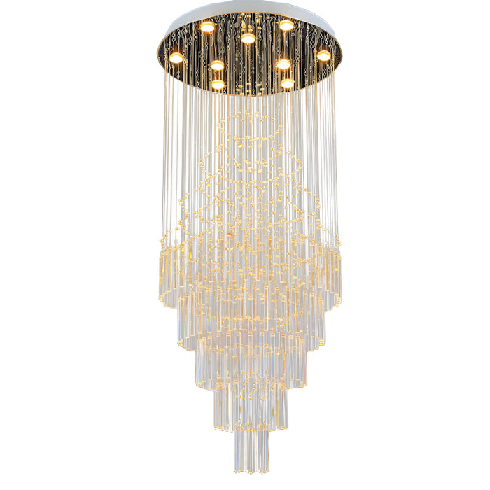 Sestri Ponente | Stylish Transparent Crystal Chandelier