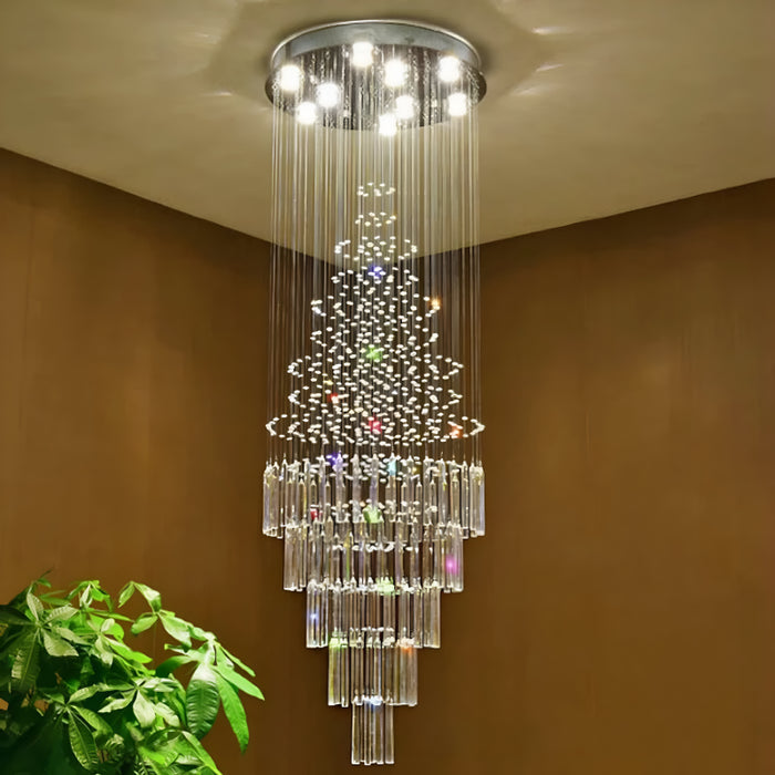 Sestri Ponente | Stylish Transparent Crystal Chandelier