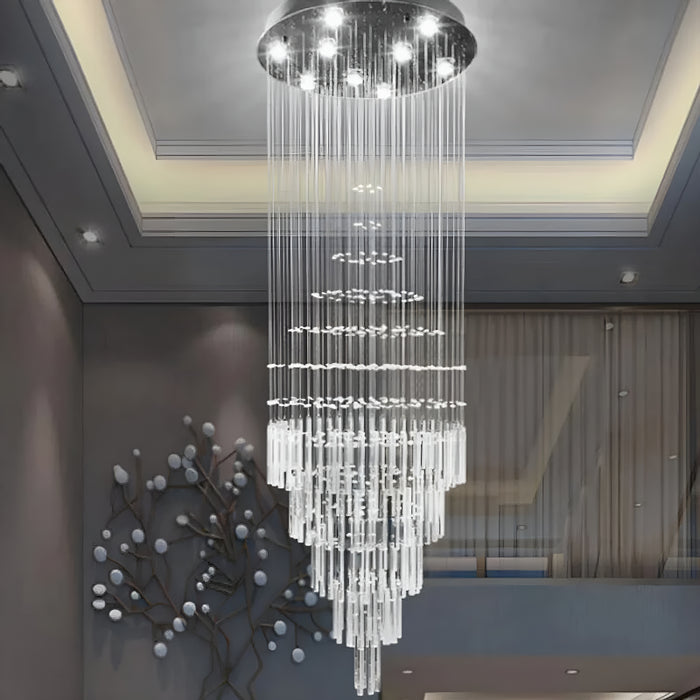 Sestri Ponente | Stylish Transparent Crystal Chandelier