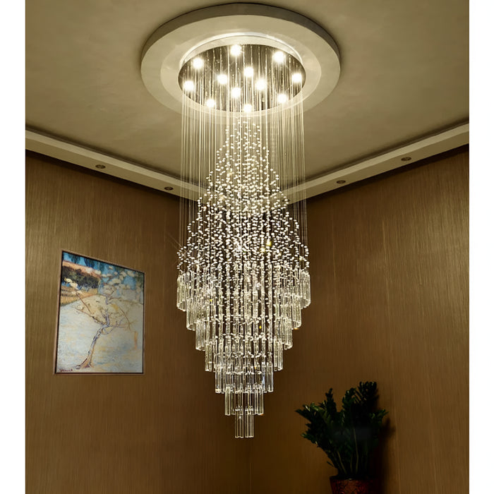 Sestri Ponente | Stylish Transparent Crystal Chandelier