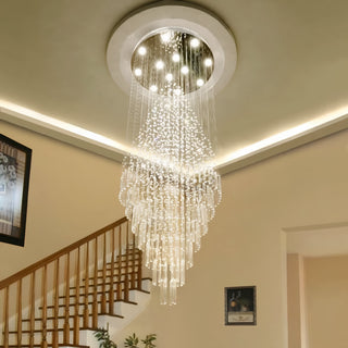 Sestri Ponente | Stylish Transparent Crystal Chandelier