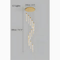 Varazze | Shimmering Magic Gold Crystal Pendant Chandelier from Mirodemi 