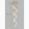 Varazze | Shimmering Magic Gold Crystal Pendant Chandelier from Mirodemi 